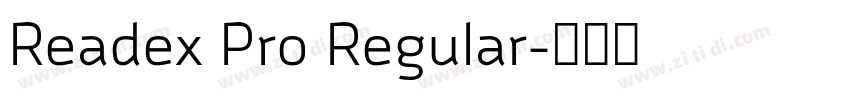 Readex Pro Regular字体转换